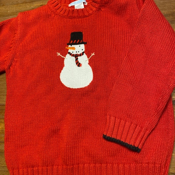 Janie and Jack Snowman Winter Christmas Sweater 3 - Picture 1 of 1